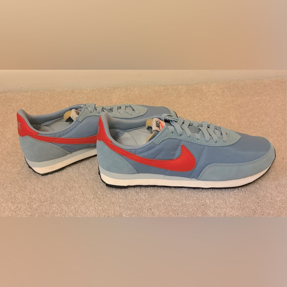 NIKE WAFFLE TRAINER 2 BLUE TEAM ORANGE NWOT men’s size 10.5 - Picture 8 of 9